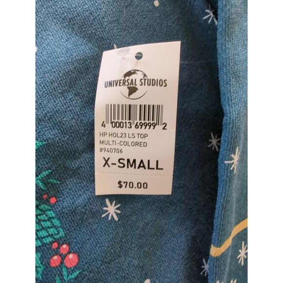 NWT Harry Potter Christmas At Hogwarts XS Holiday Sweater Hedwig Castle New - Picture 6 of 8